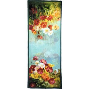 NWT Double-Sided Silk Scarf 27"x70" Long Rectangle Shawl Wrap 3331